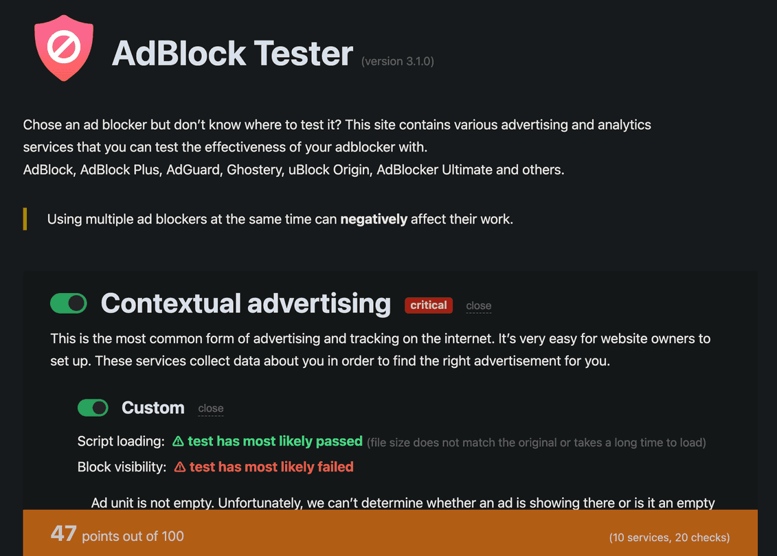 adguard home test page